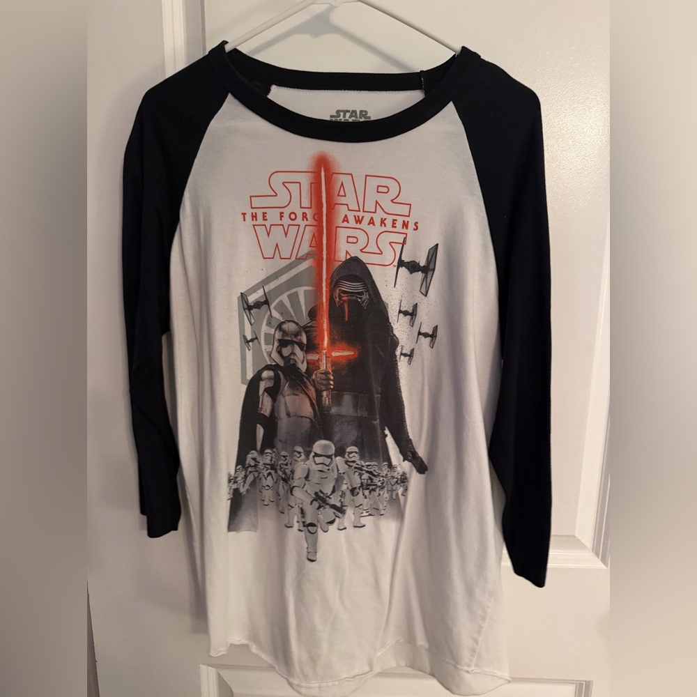 Star Wars The Force Awakens Black and White Graphic Tee